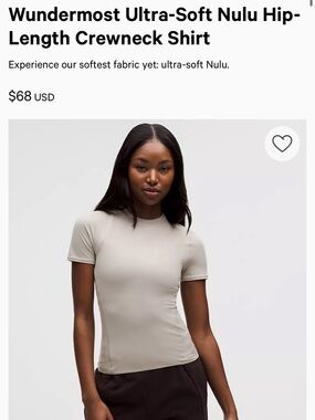 Ultra-Soft Nulu Hip-Length Crewneck Shirt